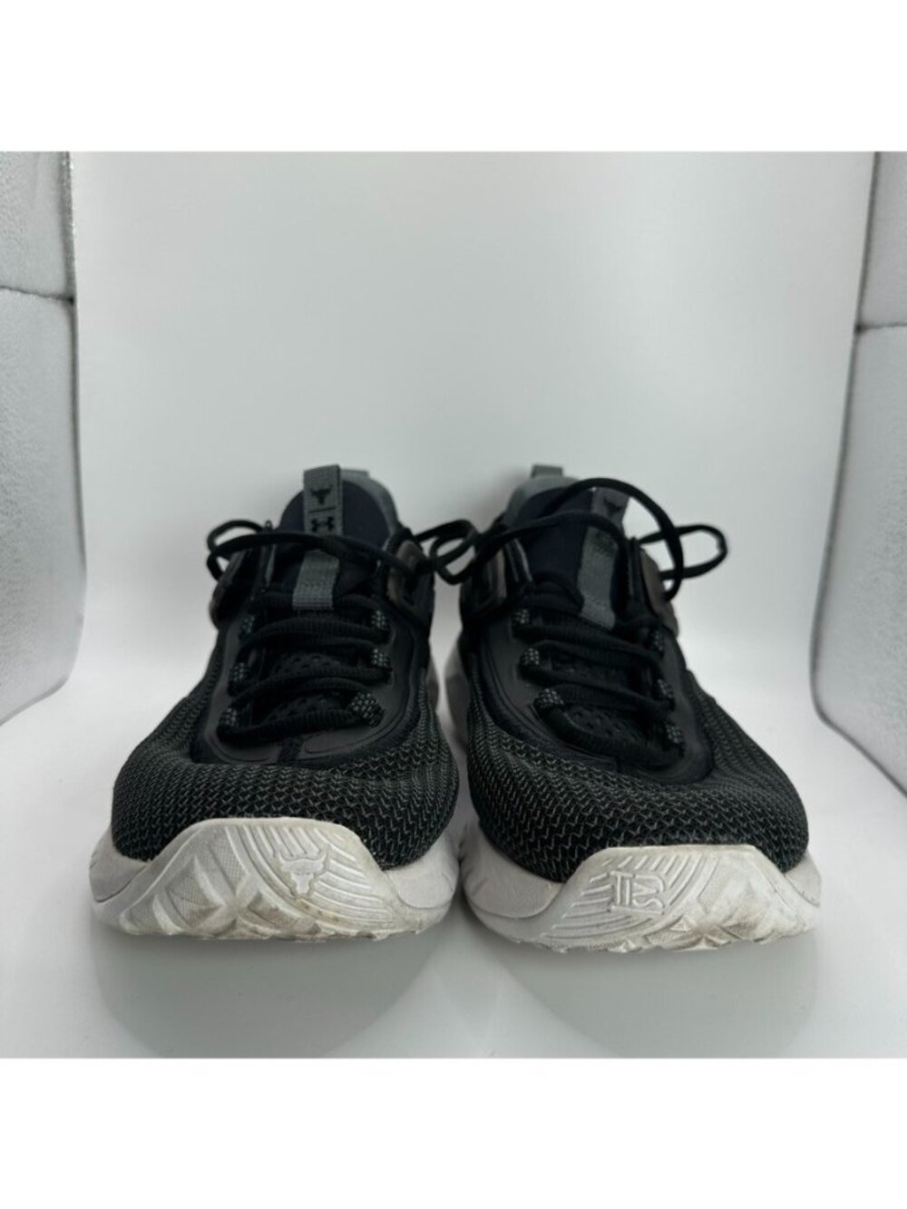 Under Armour Project Rock 5 Shoes Womens Size 10 Black Running Gym Cushuined - Picture 3 of 11
